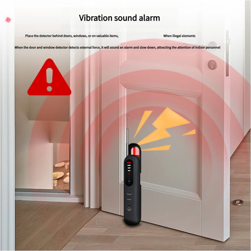 as-215cd anti-spy camera & bug detector. infrared induction, wireless rf signal detection, anti-monitoring & anti-eavesdropping