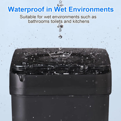 AS-122TB 12L Touchless Smart Trash Can, Motion Sensor, Automatic Lid, Slim Design for Bathroom, Kitchen & Bedroom