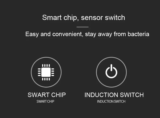 AS-130TS 13L Smart Touch Trash Can – Induction Type for Kitchen & Bathroom