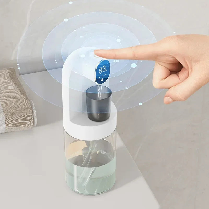 smart as-600md 600ml mouthwash dispenser – wall mounted with magnetic induction & auto-cleaning