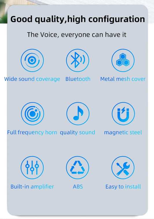 AS-BS05  2" Mini Bluetooth Ceiling Speaker – Full-Range Stereo Background Music Speaker