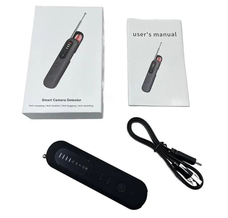 as-215cd anti-spy camera & bug detector. infrared induction, wireless rf signal detection, anti-monitoring & anti-eavesdropping