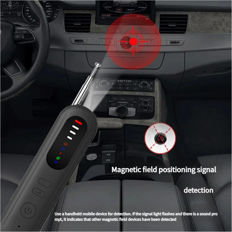 as-215cd anti-spy camera & bug detector. infrared induction, wireless rf signal detection, anti-monitoring & anti-eavesdropping