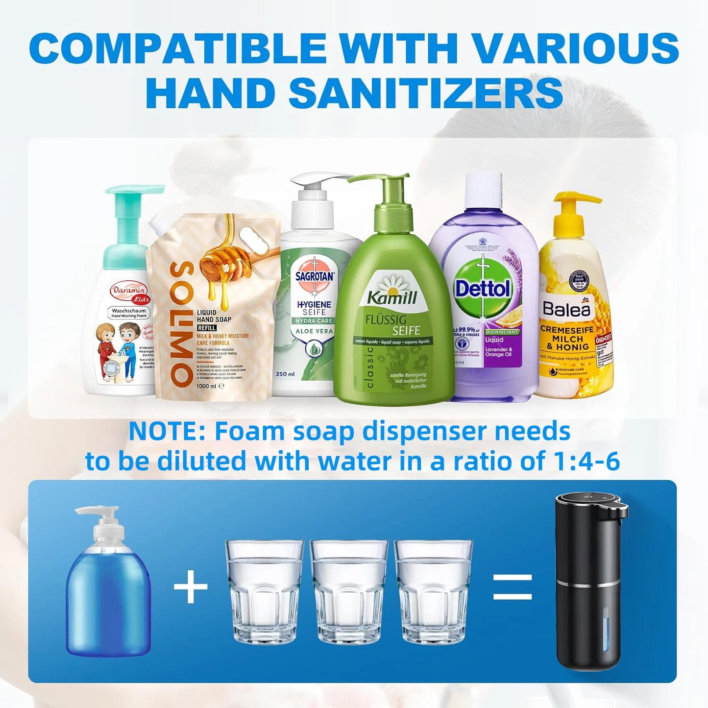 as-213sd new touchless smart soap dispenser – foam & liquid modes