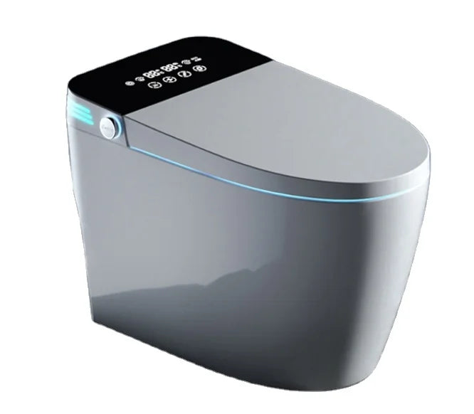 as-101bd auto flush smart bidet toilet – floor/wall mount – black ceramic with remote control