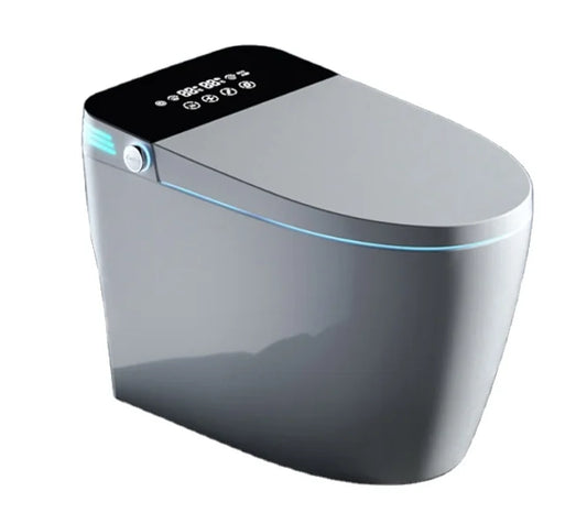AS-101BD Auto Flush Smart Bidet Toilet – Floor/Wall Mount – Black Ceramic with Remote Control