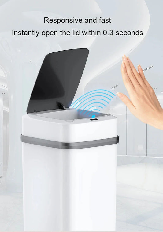AS-130TS 13L Smart Touch Trash Can – Induction Type for Kitchen & Bathroom
