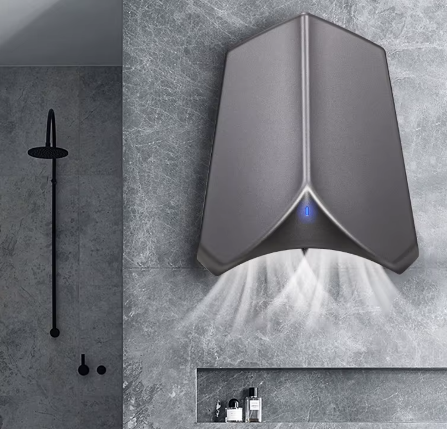 as-101hs high-speed automatic hand dryer with hepa filter, touchless infrared sensor, commercial & public bathroom