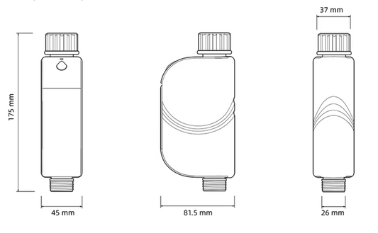 AS-501WT Wi-Fi Wireless Water Timer Irrigation Controller, App Remote Control, Outdoor Garden & Yard