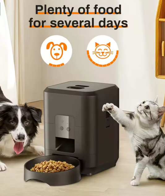 AS-001PF Smart WiFi Automatic Pet Feeder – 6L, Self-Cleaning, Dual Power
