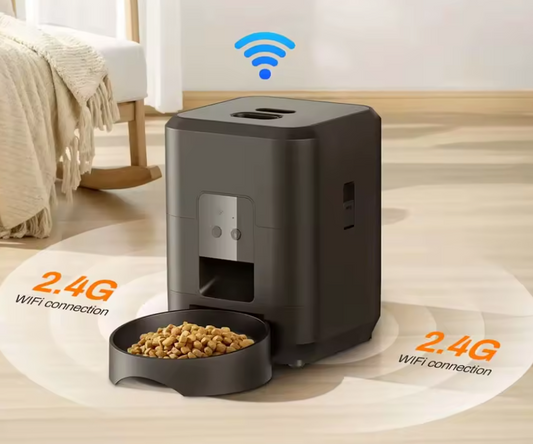 AS-001PF Smart WiFi Automatic Pet Feeder – 6L, Self-Cleaning, Dual Power