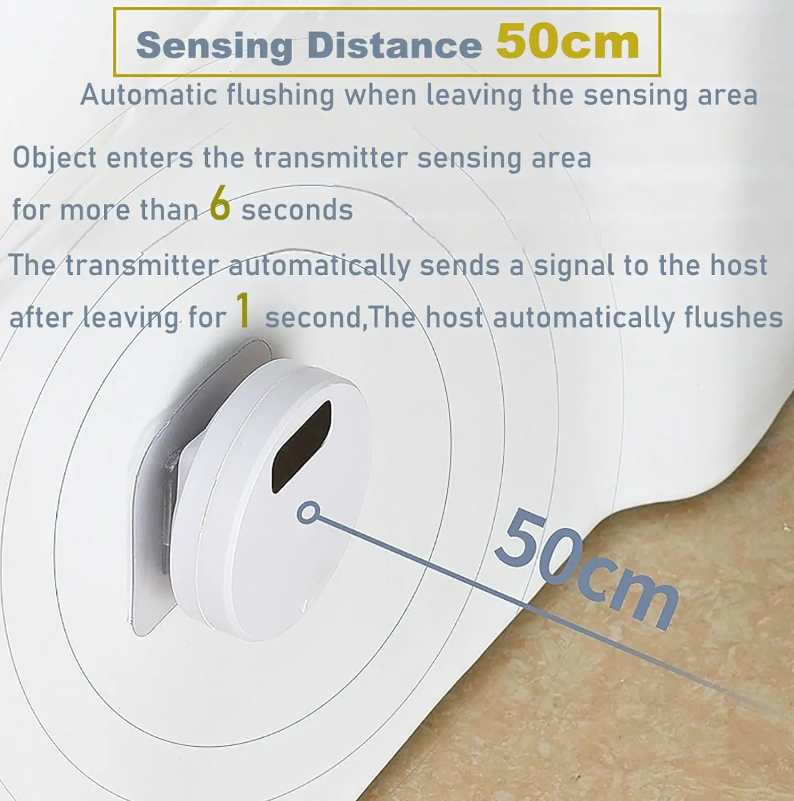 as-601tf waterproof automatic toilet flusher