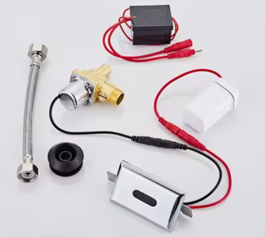 AS-601SV Automatic Infrared Urinal & Toilet Flusher Replacement - 6V Solenoid Valve