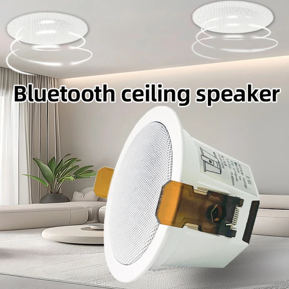 as-bs05  2" mini bluetooth ceiling speaker – full-range stereo background music speaker