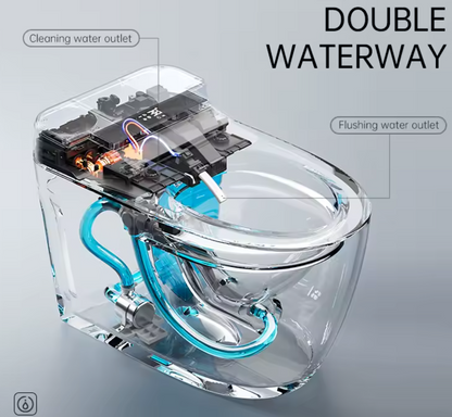 AS-101BD Smart Ceramic One-Piece Toilet with Automatic Bidet & Remote Control