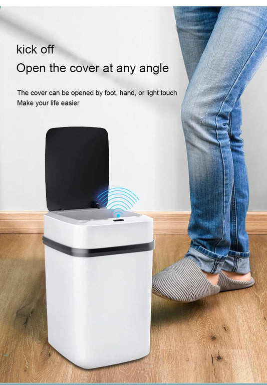 AS-130TS 13L Smart Touch Trash Can – Induction Type for Kitchen & Bathroom