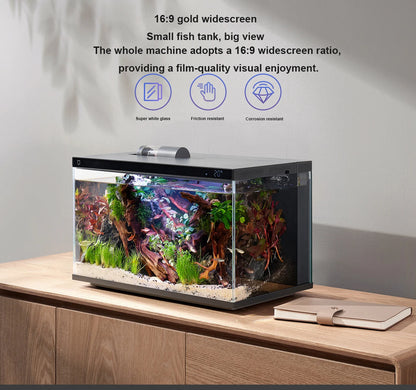 AS-100FT Smart Aquarium – 20L WiFi-Controlled Fish Tank with Auto Feeder & Smart LED Lighting