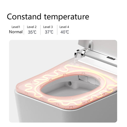 AS-101BD Auto Flush Smart Bidet Toilet – Floor/Wall Mount – Black Ceramic with Remote Control