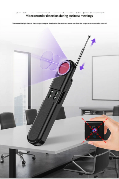 AS-215CD Anti-Spy Camera & Bug Detector. Infrared Induction, Wireless RF Signal Detection, Anti-Monitoring & Anti-Eavesdropping
