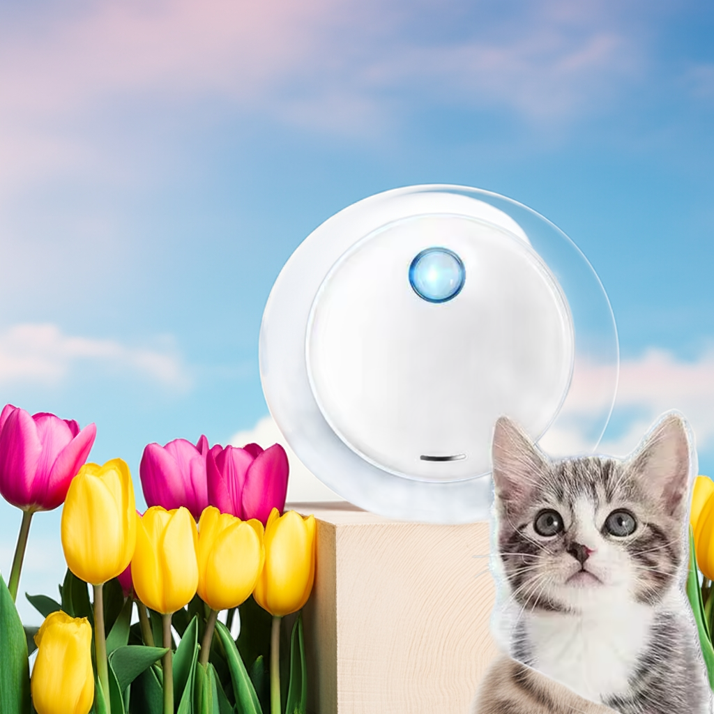 as-002p automatic smart pet odour remover. cat litter deodoriser with sensor